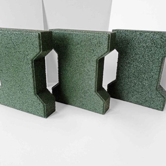 Gumowa kostka brukowa zielona 43mm